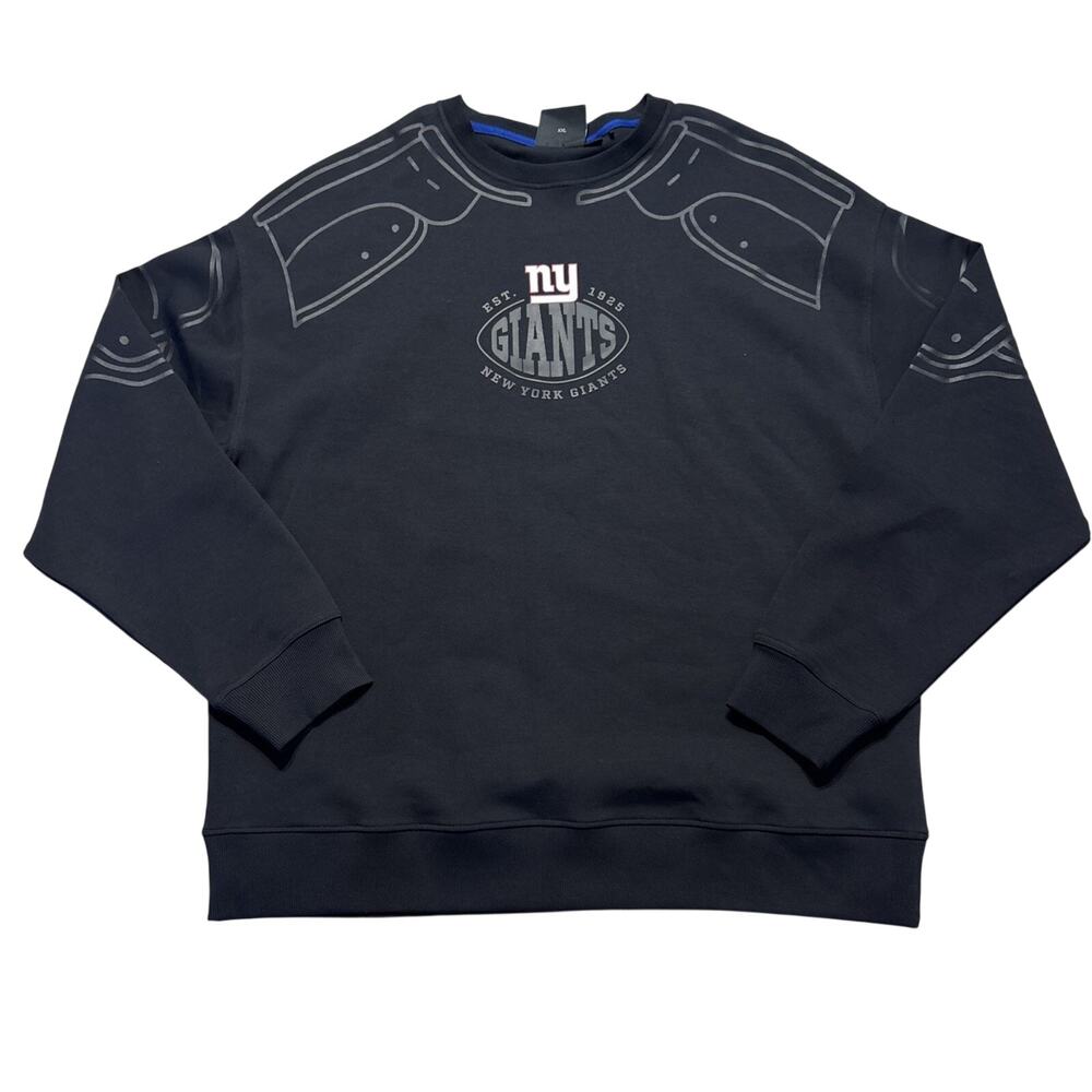 Hugo Boss x NFL New York Giants Blitz Crewneck Sweatshirt Black Mens XXL